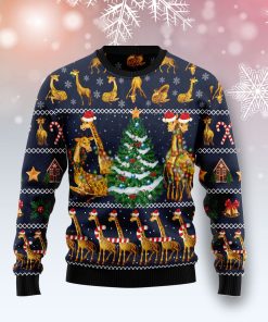 Love Giraffe Christmas Wool Sweater