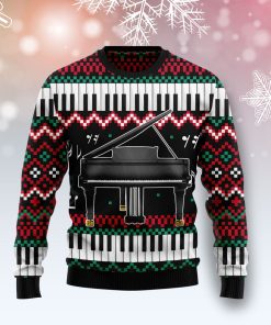 Piano Awesome Christmas Wool Sweater