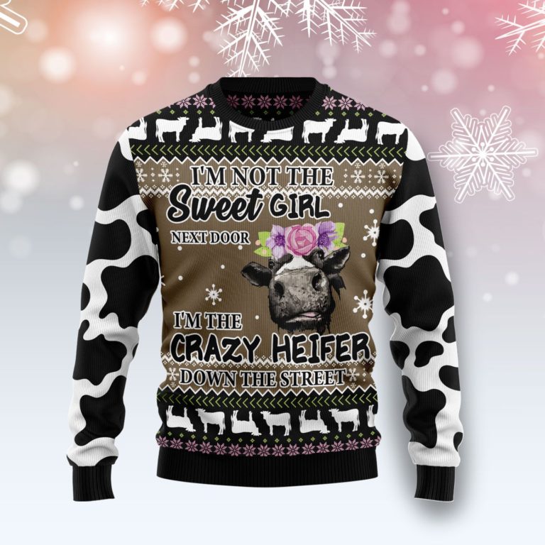 The Crazy Heifer Christmas Wool Sweater