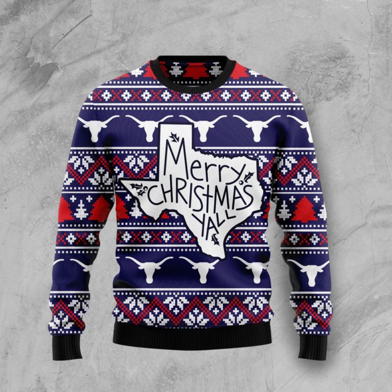Merry Christmas Ya’ll Christmas Wool Sweater