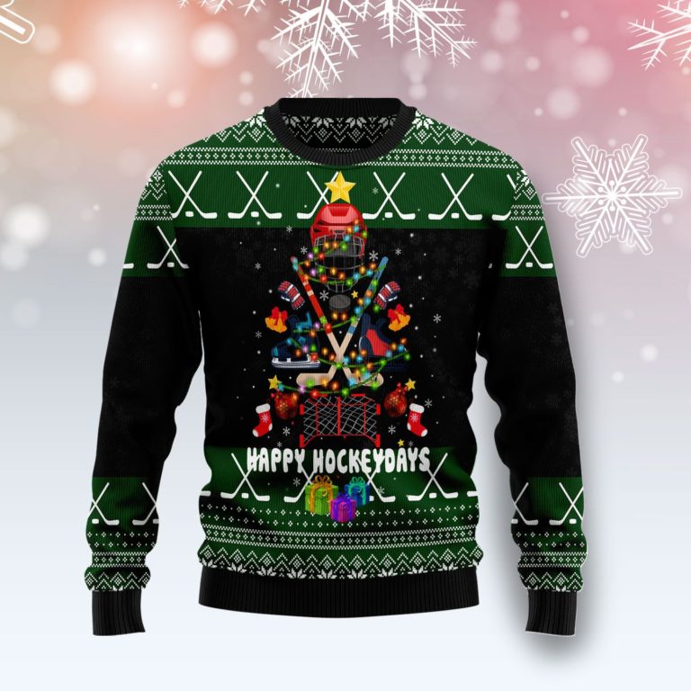 Hockey Christmas Christmas Wool Sweater