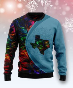 Texas Fractal Pattern Christmas Wool Sweater