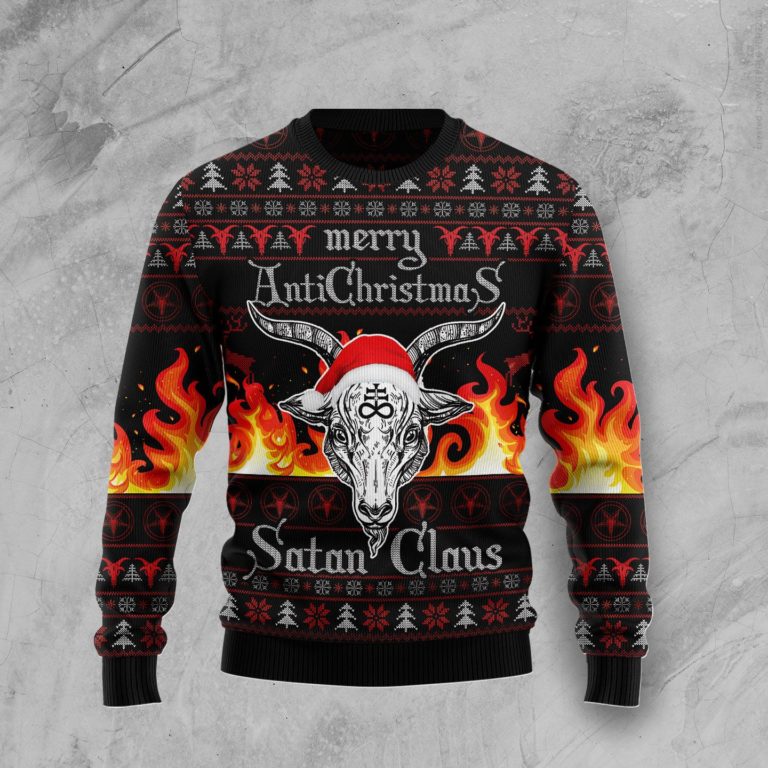 Satan Claus Merry Christmas Christmas Wool Sweater