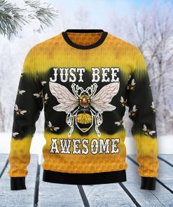 Bee Tie Dye Christmas Wool Sweater