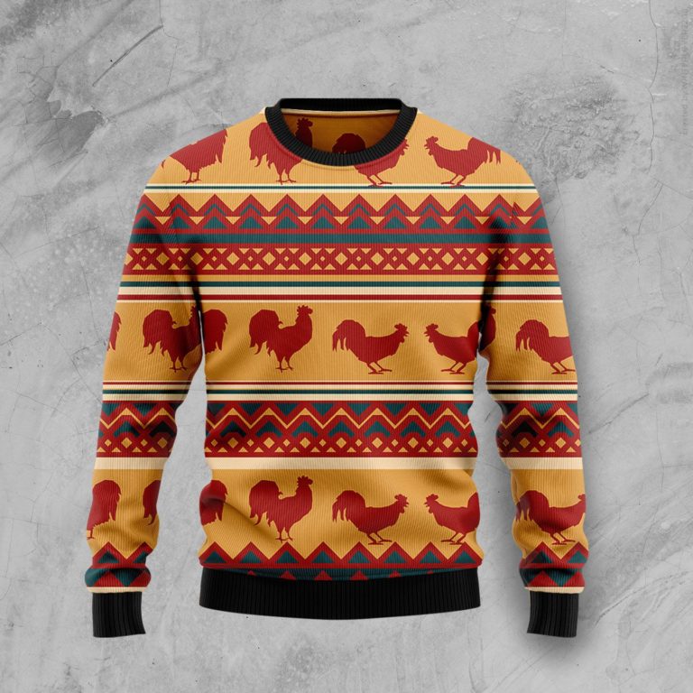 Amazing Chicken Christmas Wool Sweater