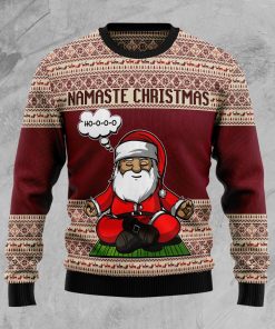 Yoga Santa Clause Christmas Wool Sweater