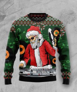 Satan Claus DJ Christmas Wool Sweater Satan Claus DJ Christmas Wool Sweater