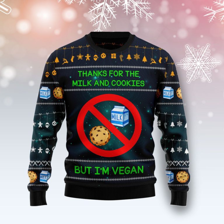 Vegan Thanks Christmas Wool Sweater