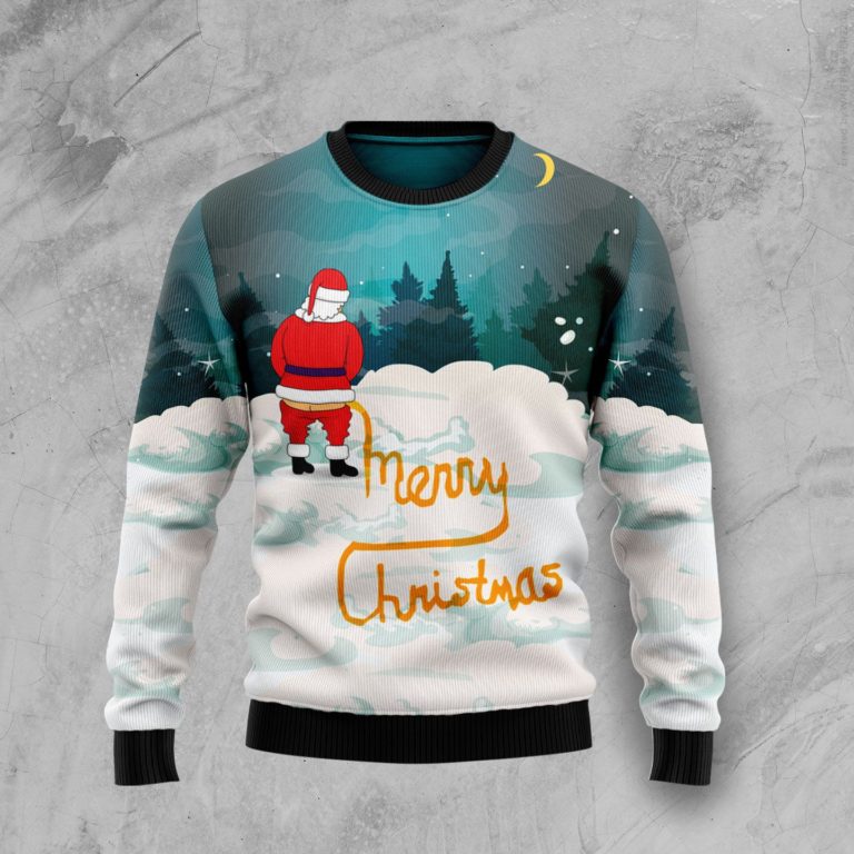 Santa Merry Christmas Christmas Wool Sweater
