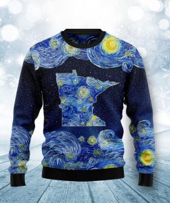 Starry Minnesota Christmas Wool Sweater
