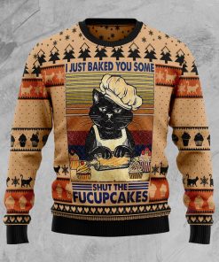 Shut The Fucupcakes Christmas Christmas Wool Sweater