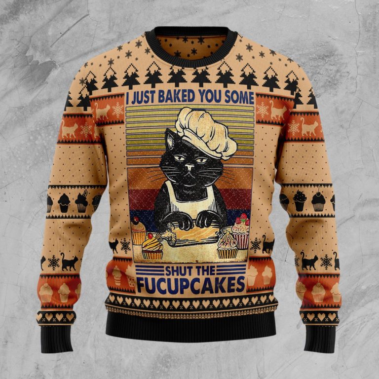 Shut The Fucupcakes Christmas Christmas Wool Sweater