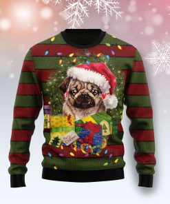 Pug Gift Xmas Christmas Wool Sweater