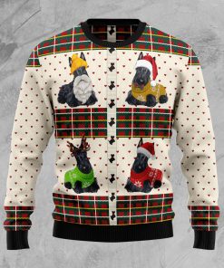Scottish Terriers Xmas Christmas Wool Sweater Scottish Terriers Xmas Christmas Wool Sweater