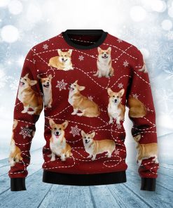 Pembroke Welsh Corgi Xmas Christmas Wool Sweater