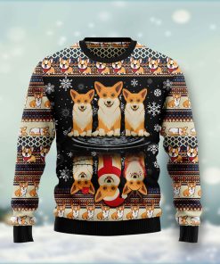Pembroke Welsh Corgi Christmas Wool Sweater