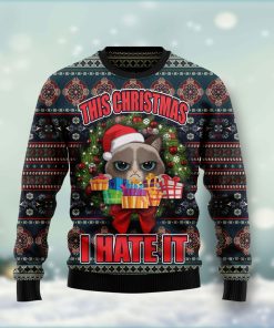 Grumpy Cat This Christmas I Hate It Christmas Wool Sweater