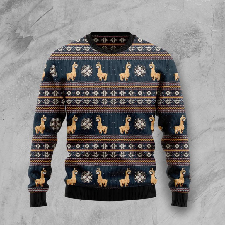 Amazing Llama Christmas Wool Sweater