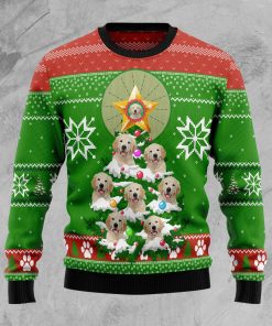 Labrador Retriever Pine Christmas Wool Sweater