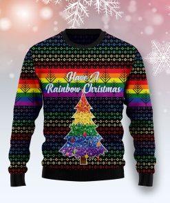 LGBT Rainbow Christmas Wool Sweater LGBT Rainbow Christmas Wool Sweater
