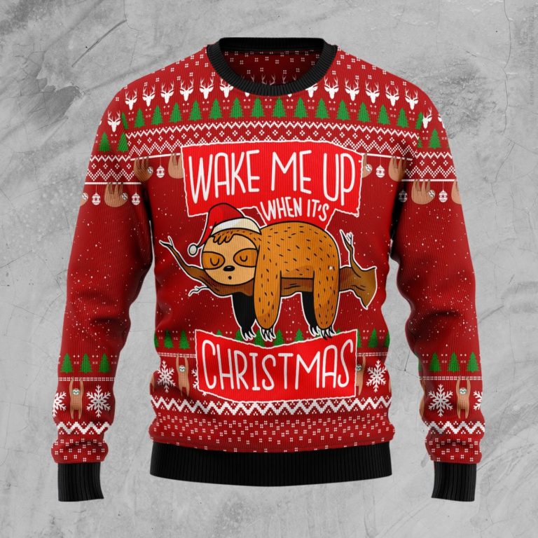 Sloth It‘s Christmas Christmas Wool Sweater
