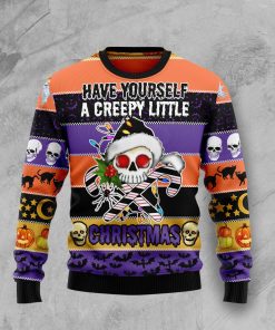 Skull Creepy Christmas Christmas Wool Sweater
