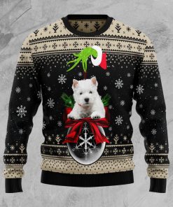 West Highland White Terrier Xmas Ball Christmas Wool Sweater