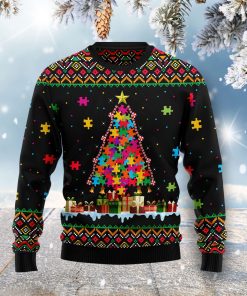 Autism Christmas Wool Sweater