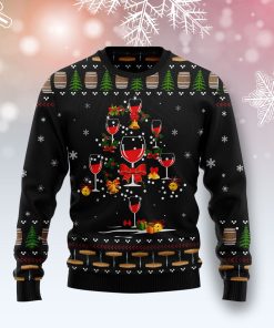Red Wine Christmas Christmas Wool Sweater