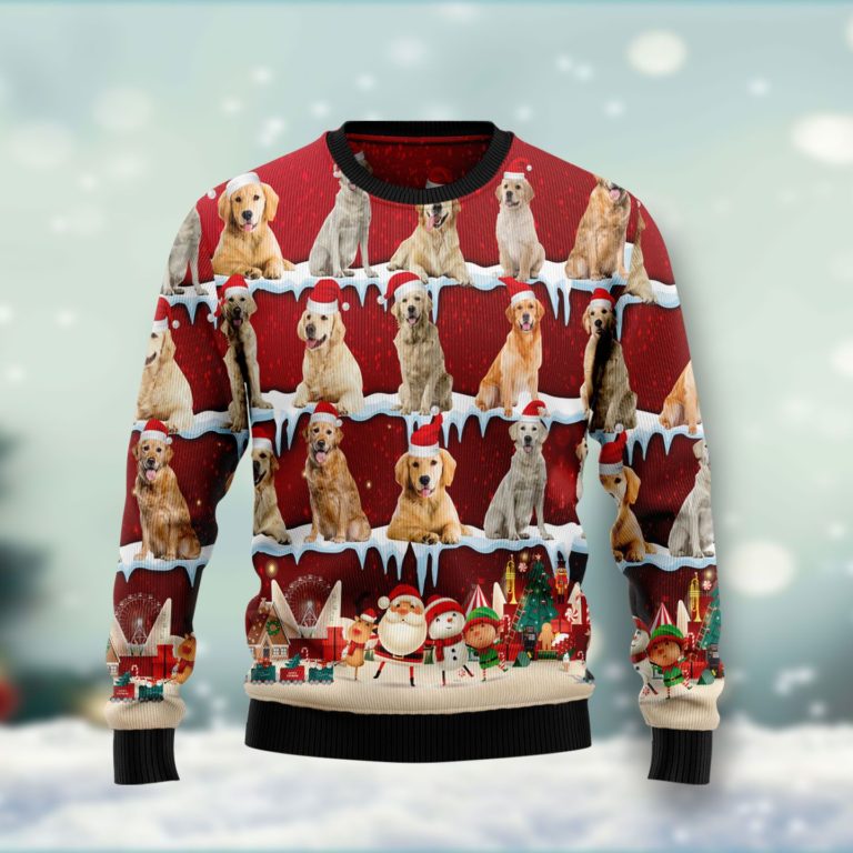 Siberian Husky Christmas Wool Sweater