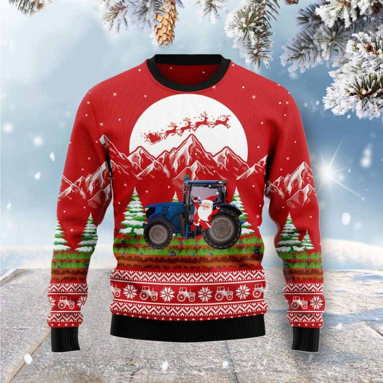 Noel Tractor Christmas Wool Sweater