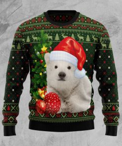 Polar Bear Cute Christmas Christmas Wool Sweater