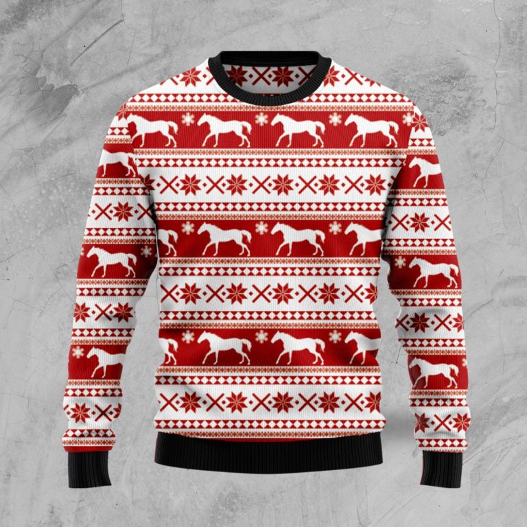 Amazing Horse Christmas Wool Sweater