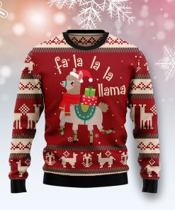 Llama Lalala Christmas Wool Sweater