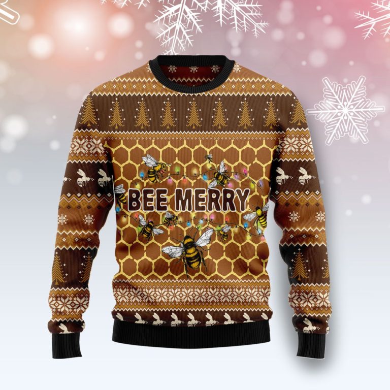 Bee Merry Christmas Wool Sweater