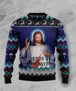 Jesus Is My Savior Christmas Wool Sweater