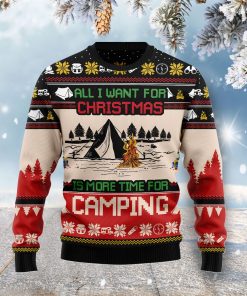 All I Want For Christmas Is More Time For Camping Christmas Wool Sweater