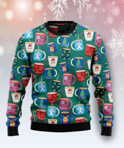 Teapot Christmas Group Christmas Wool Sweater