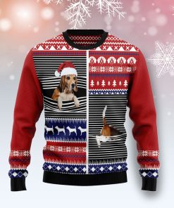 Lovely Beagle Christmas Wool Sweater Lovely Beagle Christmas Wool Sweater