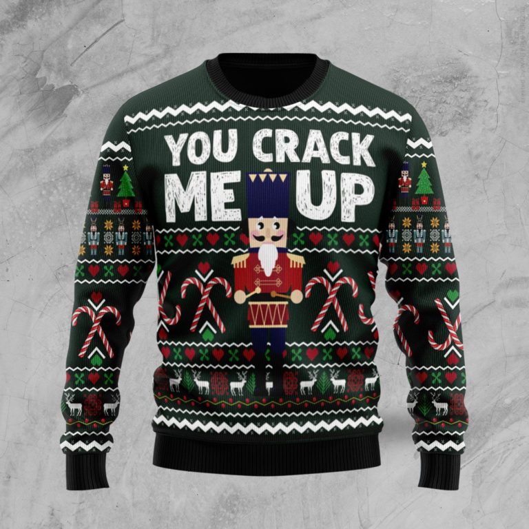 Nutcracker You Crack Me Up Christmas Wool Sweater