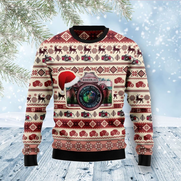 Photograph Save You Christmas Wool Sweater