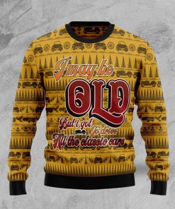I Got To Drive All The Classic Cars Christmas Wool Sweater
