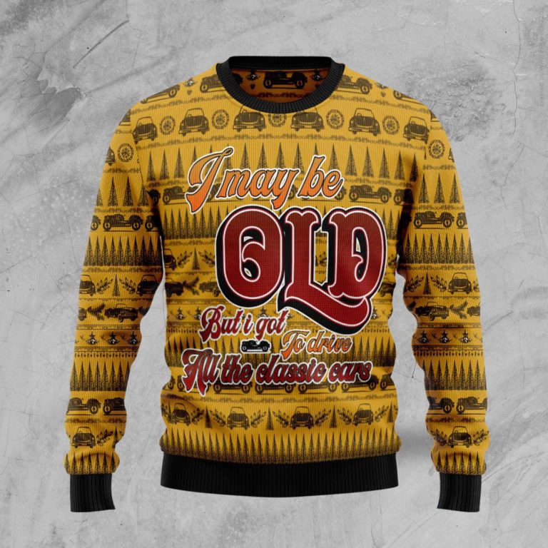 I Got To Drive All The Classic Cars Christmas Wool Sweater