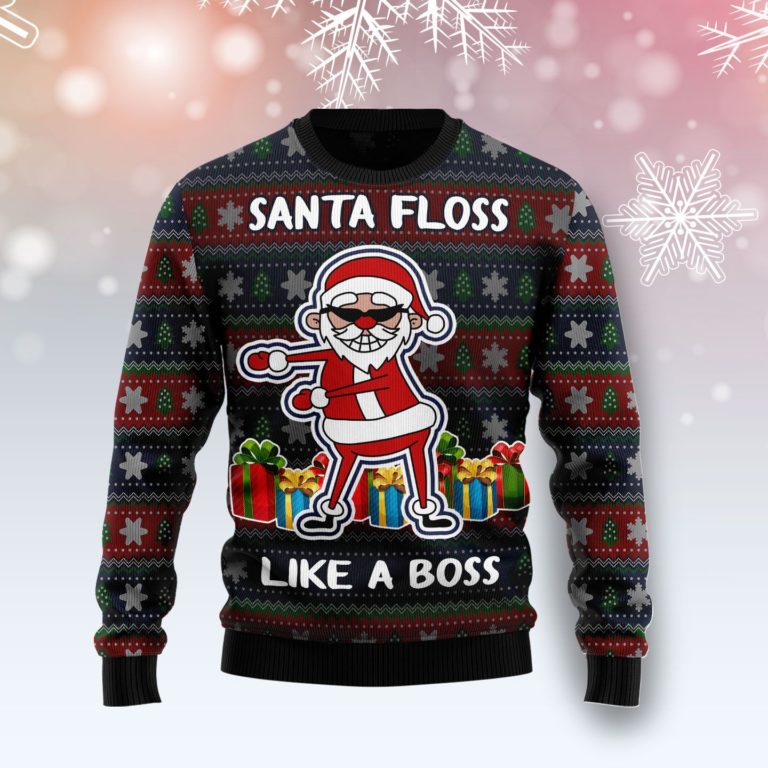 Santa Floss Christmas Wool Sweater