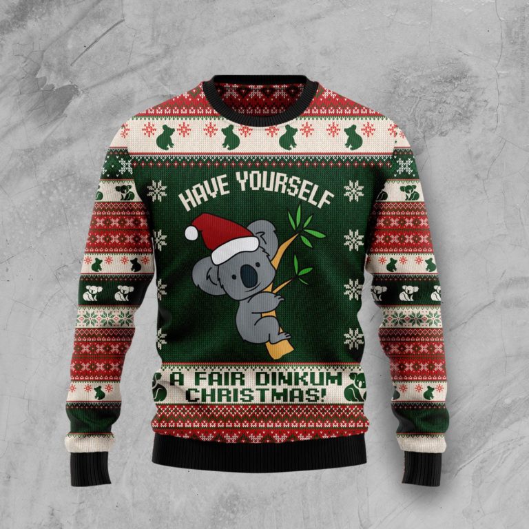 Australian Fair Dinkum Christmas Christmas Wool Sweater