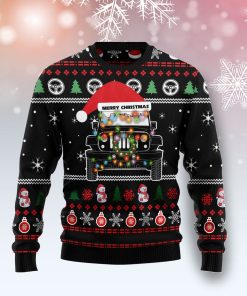 Jeep Merry Christmas Christmas Wool Sweater Jeep Merry Christmas Christmas Wool Sweater