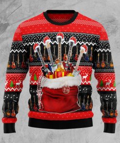 Guitar Xmas Christmas Wool Sweater