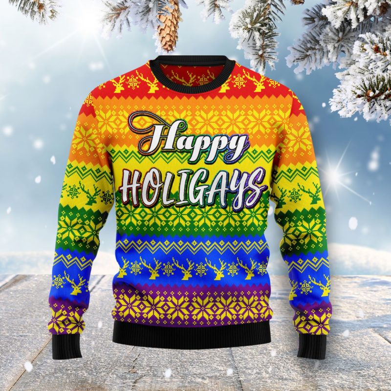 happy holigays sweater