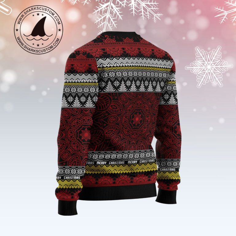 Texas Mandala Christmas Wool Sweater