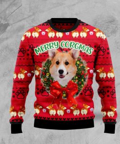 Pembroke Welsh Corgi Xmas Christmas Wool Sweater